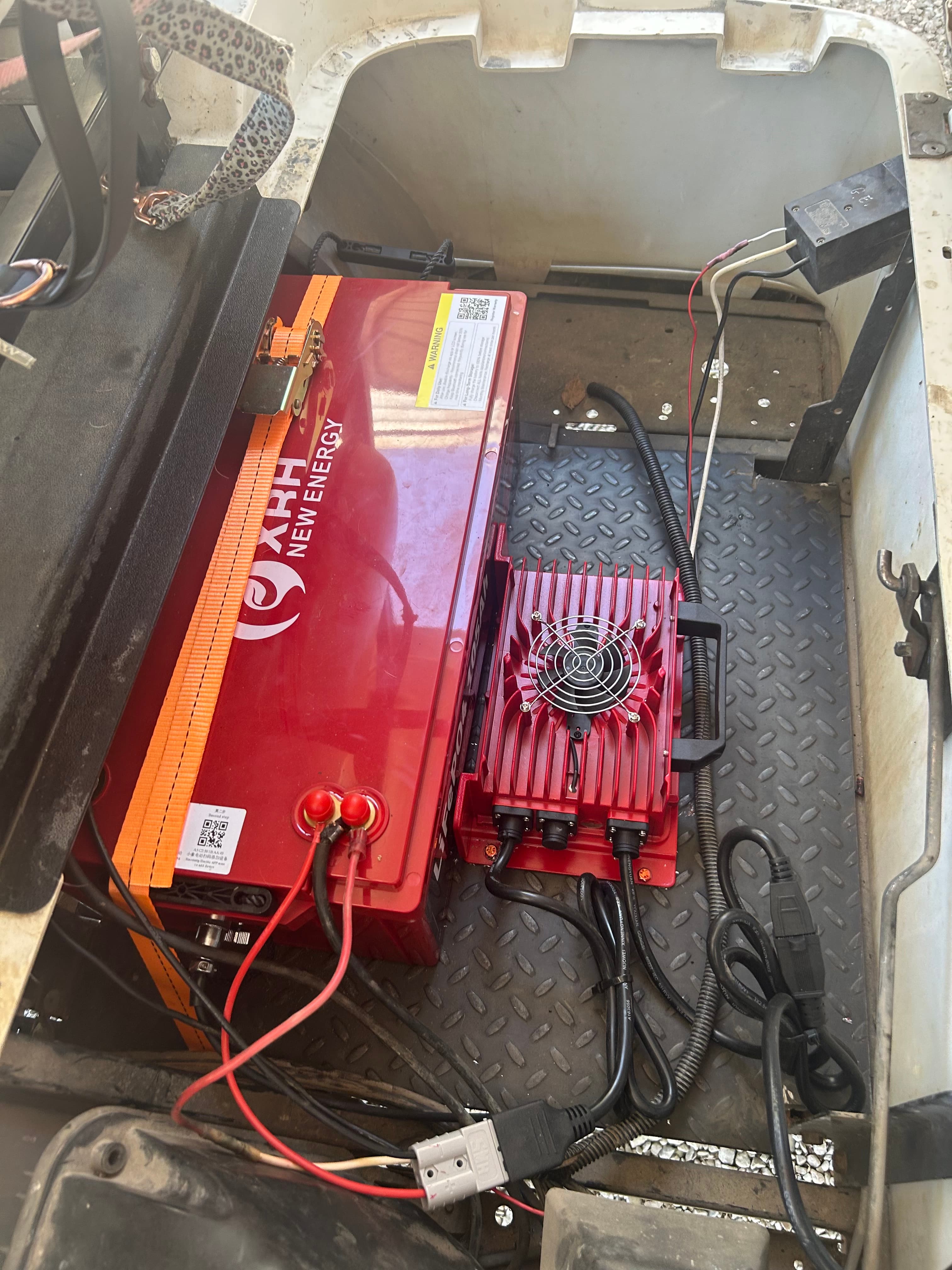 Completed lithium conversion — XRH battery and smart charger installed